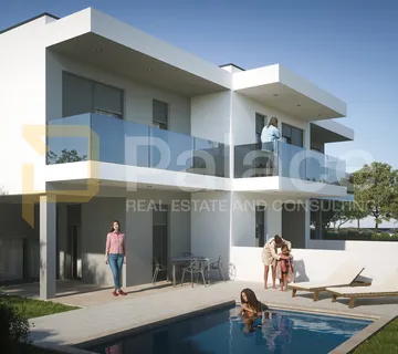 Vrsi : Dvoetažni stan s bazenom 120 m2 - cover