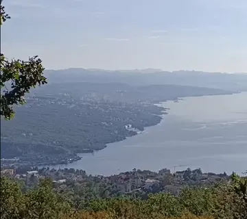 Građevinsko zemljište Bregi 5222m2, panoramski pogled na Kvarner - cover