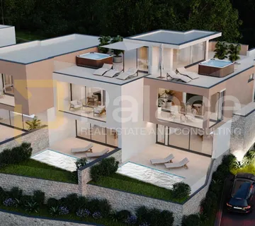 Dvoetažni stan u Vodicama s panoramskim pogledom na šibenski arhipelag - Vodice