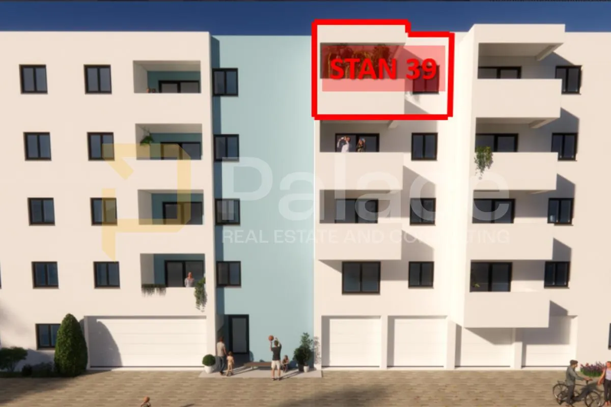 Stan u novogradnji, 4. kat, južna orijentacija, balkon – Pula Monvidal - cover
