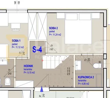 Dvoetažni penthouse s terasama, 115 m² - Kaštel Gomilica, Kaštela