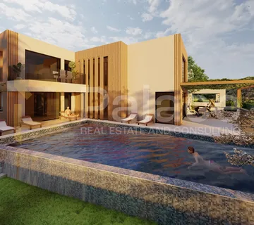 Zemljište s građevinskom dozvolom i projektom, pogled na more 709m2 - Kaštel Novi, Kaštela