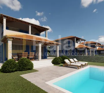 LIŽNJAN - nova vila u istarskom stilu, pogled na more