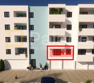 Moderan stan u novogradnji, 1. kat, balkon, južna orijentacija – Pula