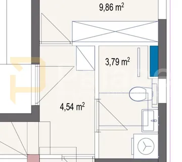 Dvoetažni dvosoban penthouse s terasama, 80 m² - Kaštel Gomilica, Kaštela