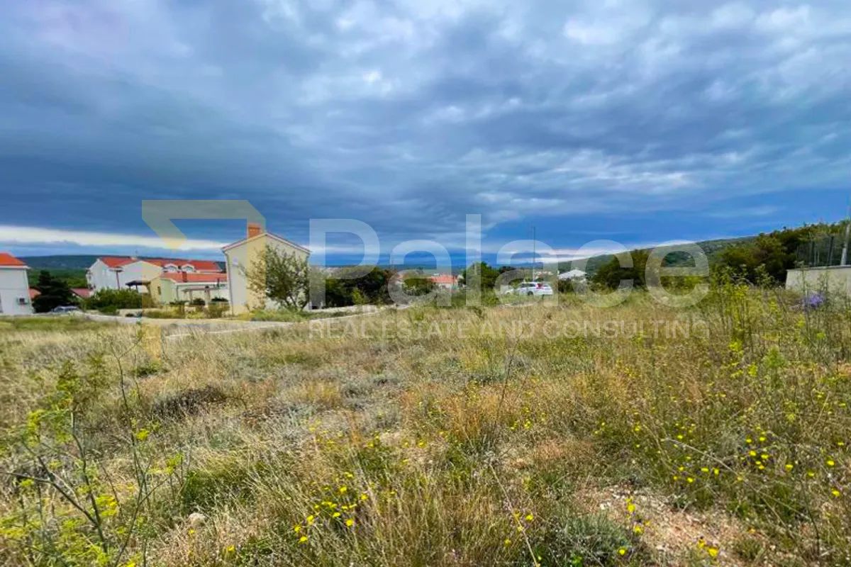 Građevinsko zemljište na Krku s projektom za vilu, Punat, 595 m² - cover