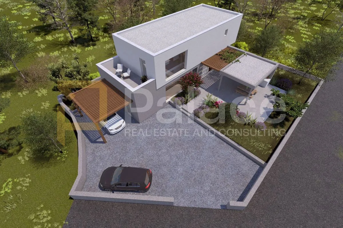 Pirovac: Građevinski teren s projektom za obiteljsku kuću 571m2 - cover