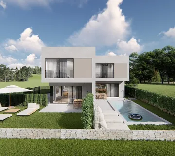 Novogradnja, dvoetažni stan 2 (kuća) s bazenom, Pirovac, 97 m2 - cover