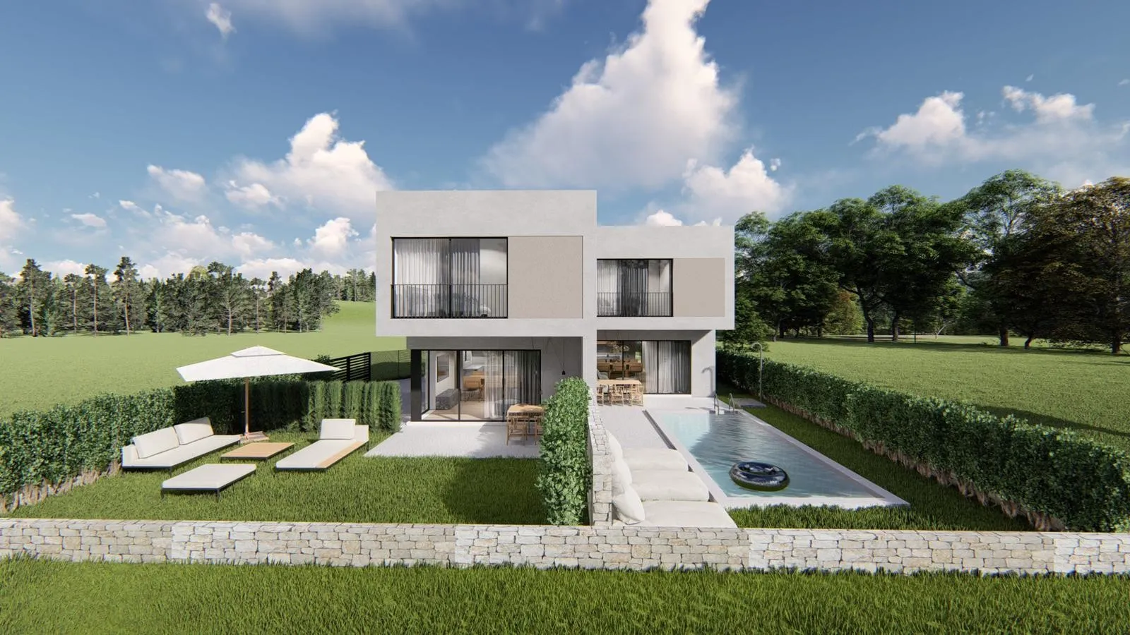 Novogradnja, dvoetažni stan 2 (kuća) s bazenom, Pirovac, 97 m2 - cover