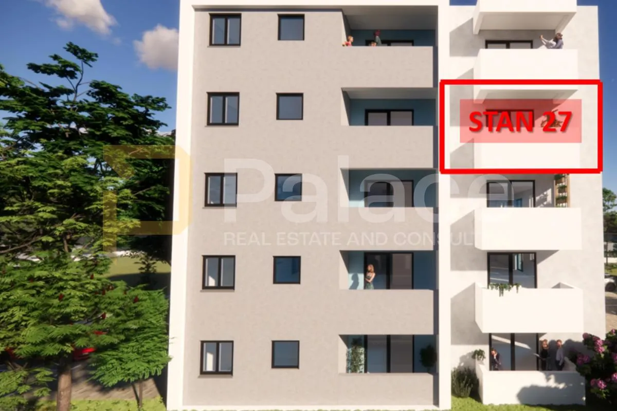 Moderno uređen 2-sobni stan na 3. katu u Monvidalu, SI orijentacija - cover
