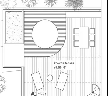 Penthouse s krovnom terasom, prvi red do mora, Krilo Jesenice - cover