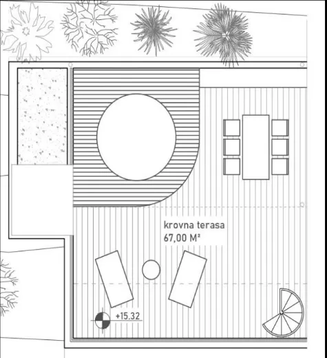Penthouse s krovnom terasom, prvi red do mora, Krilo Jesenice - cover