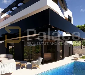 Moderan stan u vili na Krku - okućnica, bazen i konoba, 170,73 m² - cover