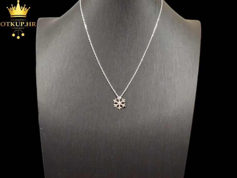 ZLATNI LANČIĆ S DIJAMANTOM 0,05ct / R1, RATE ! - cover