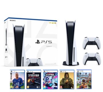 PlayStation 5 - PS5 Disk Edition + 7 igara + 2 kontrolera - cover