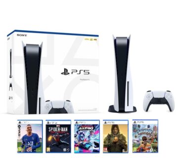 PlayStation 5 - PS5 Disk Edition + 6 igara + jamstvo 3 godine - cover