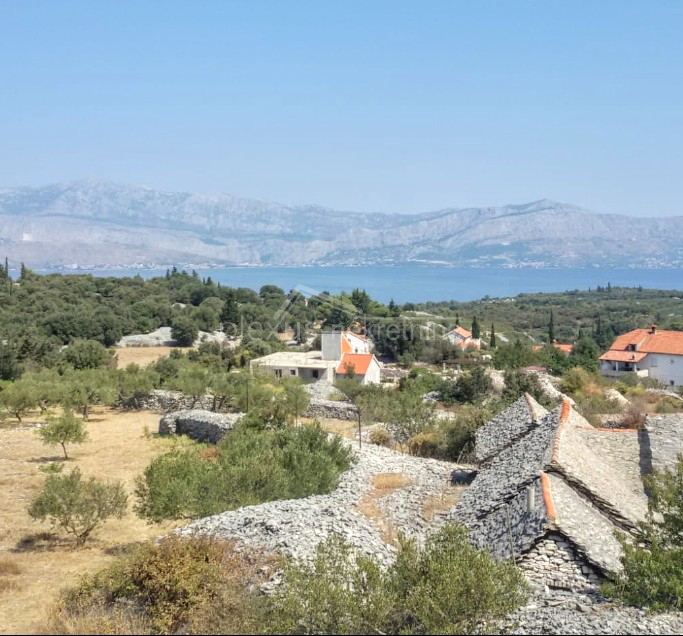 Građevinsko zemljište s pogledom na more: Brač, Škrip, 2300 m2 - cover