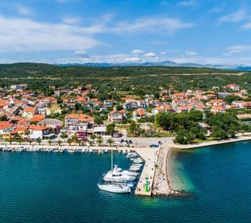 Posedarje, građevinski teren 732 m2,  pogled na more.. - cover