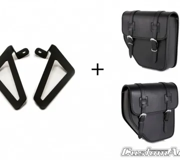 CUSTOMACCES leather saddlebags IBIZA universal support - cover