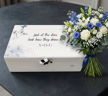 Personalizirana kutija uspomena s rukom pisanim tekstom - Virje