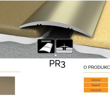 Dilatacijski profili ARBITON PR3 duljine 93cm/186cm, širine 30mm - A3 titanium 186cmx3cm - cover