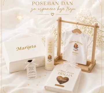Poklon za krštenje - premium poklon set za krštenje djevojčice - Virje