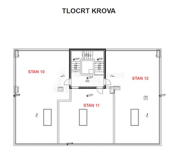 ZADAR- Penthouse s galerijom i krovnom terasom