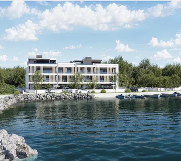 PRVI RED UZ MORE- 3soban stan s bazenom- 240m2 - Zaton, Nin