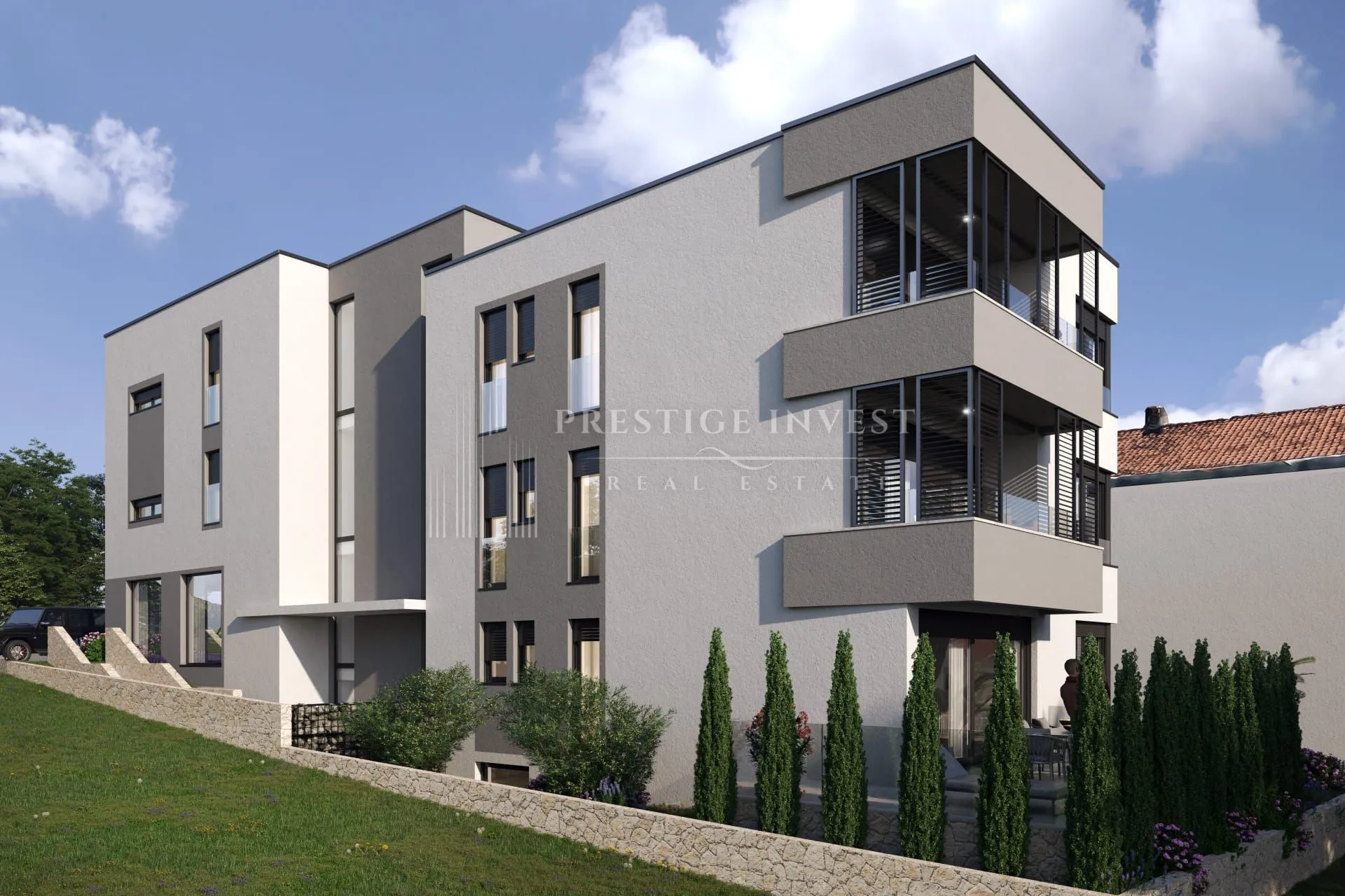 NOVOGRADNJA- ZADAR- Trosoban stan s vrtom, GARAŽA- S1 - cover