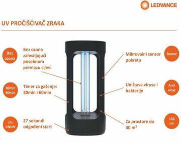 Pročišćivač zraka Ledvance UV - cover