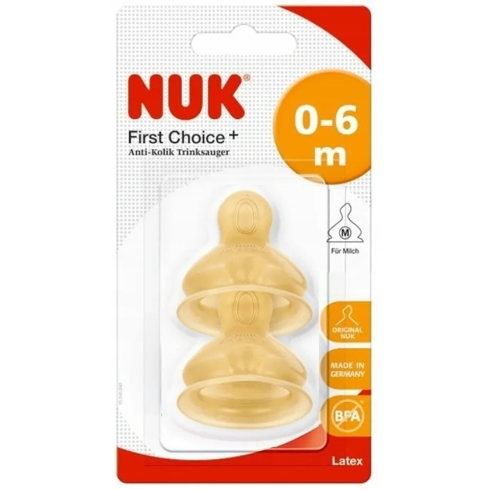 NUK 2 lateks dude za bočice 0-6mj 701236 - cover