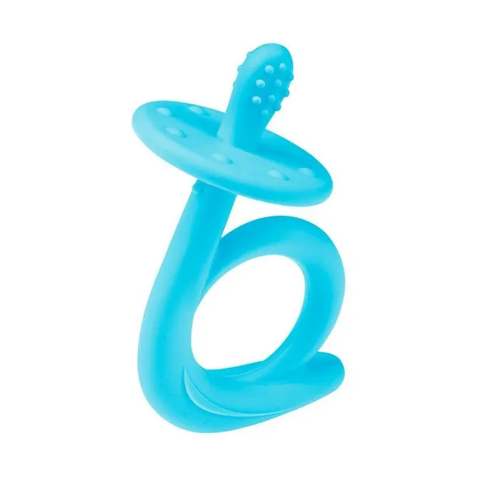 Mekana silikonska grickalica za bebe plava A0114 - cover