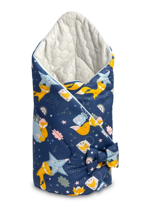 Dvostrani baršunasti pokrivač za bebe 75x75cm zvjezdano nebo - cover