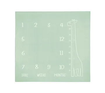 Podloga za presvlačenje od muslina 120x120cm zelena - cover