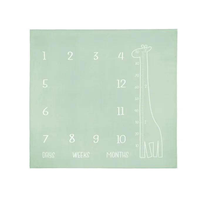 Podloga za presvlačenje od muslina 120x120cm zelena - cover