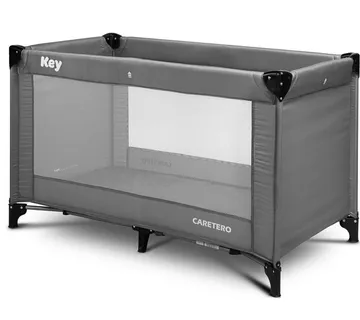 Putni dječji krevetić Key 120x60cm tamno siva - cover