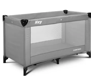 Putni dječji krevetić Key 120x60cm siva - cover