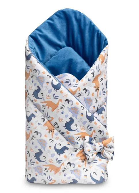 Dvostrani baršunasti pokrivač za bebe 75x75cm dinosauri - cover