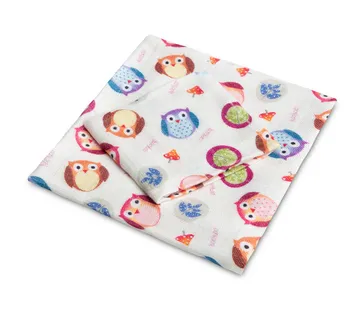 Set pelena od bambusa 30x35cm i 75x75cm sovice - cover