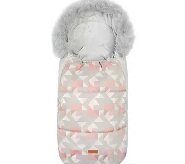 Zimska vreća za kolica svijetlo rozi mozaik - cover