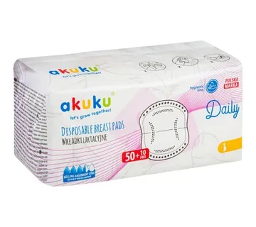 Akuku jednokratni jastučići za dojilje 60kom. - cover