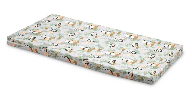Madrac za dječji krevetić 120x60cm pande - cover