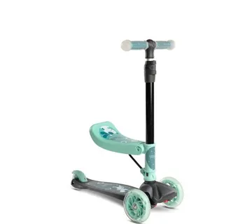 Dječji romobil na 3 kotača TIXI 2u1 tirkizni - cover