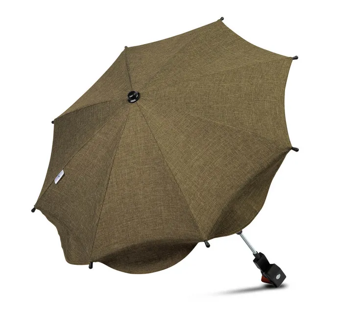 Caretero kišobran za kolica 66 cm svjetlo smeđi - cover