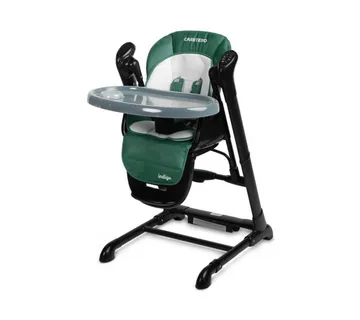 Indigo Black hranljiva stolica + ljuljačka zelena - cover