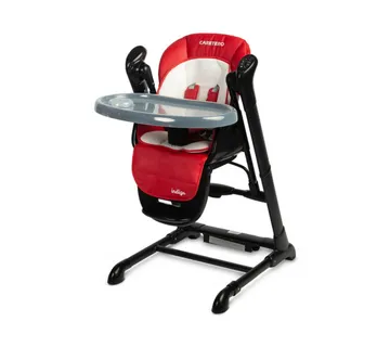 Indigo Black hranljiva stolica + ljuljačka crvena - cover