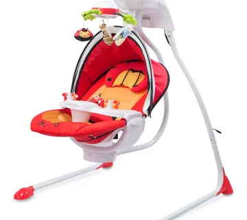 Dječja električna ljuljačka Bugies crvena - cover