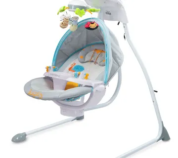 Dječja električna ljuljačka Bugies siva - cover