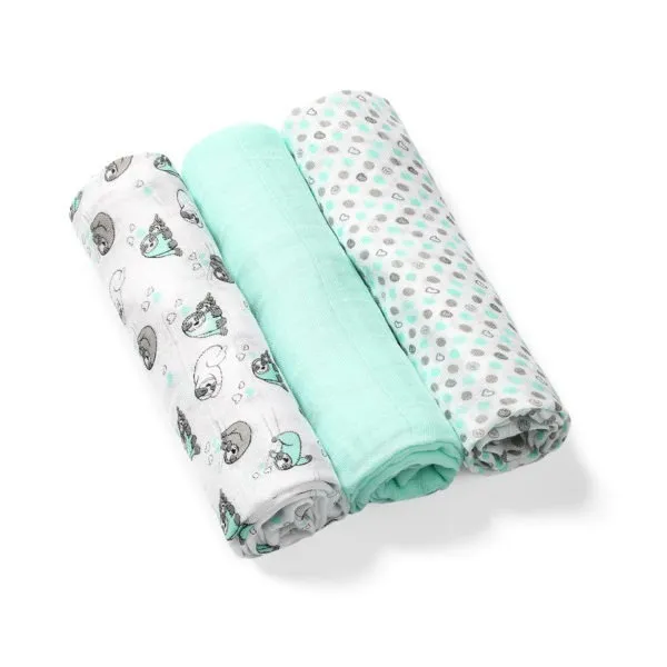 Set BabyOno pelene od bambusa tirkizne 397/04 - cover