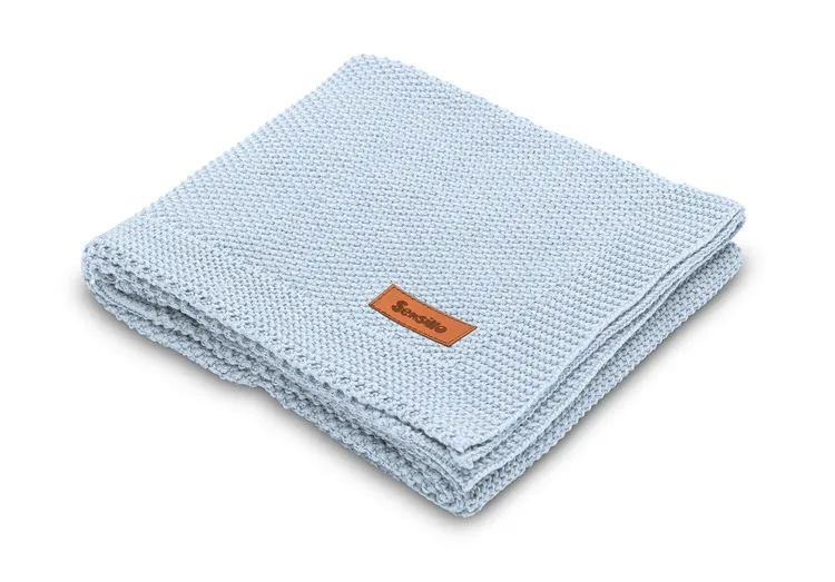 Sensillo pamučna dekica 100x80cm svjetlo plava - cover
